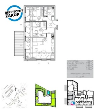 Mieszkanie, Kwidzyn, 65 m²