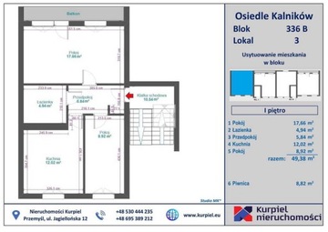 Mieszkanie, Kalników, Stubno (gm.), 49 m²