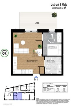 Mieszkanie, Ustroń, Ustroń, 38 m²