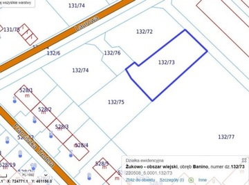 Działka, Banino, Żukowo (gm.), 800 m²