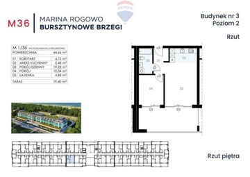 Mieszkanie, Rogowo, Trzebiatów (gm.), 45 m²