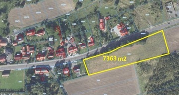 Działka, Radomierzyce, 7363 m²