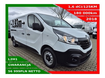 RENAULT TRAFIC LONG 1,6dCI/125KM DUŻA NAVI KLIMA TEMPOMAT CZUJNIKI HAK