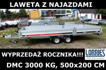 Przyczepa laweta Lorries PL30-5021 500x200 cm, alu