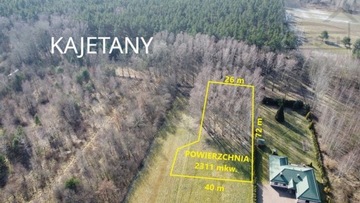 Działka, Kajetany, Nadarzyn (gm.), 2311 m²