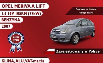 Opel Meriva A LIFT 2007R, 1.6 16V 105KM, Klima...