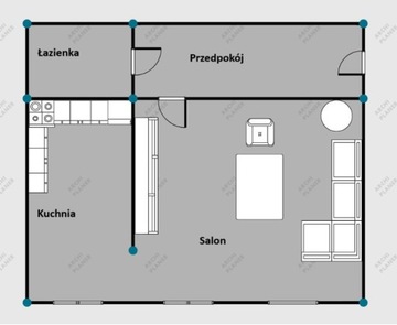 Mieszkanie, Chorzów, 33 m²