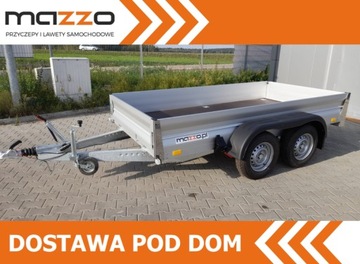 PRZYCZEPA NIEWIADÓW DOSTAWA HAMOWANA DMC2500KG 310x155x33CM BURTY ALU MOCNA