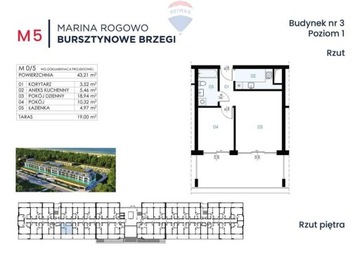 Mieszkanie, Rogowo, Trzebiatów (gm.), 43 m²