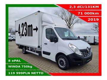 RENAULT MASTER KONTENER 8ePAL WINDA 750KG KLIMA