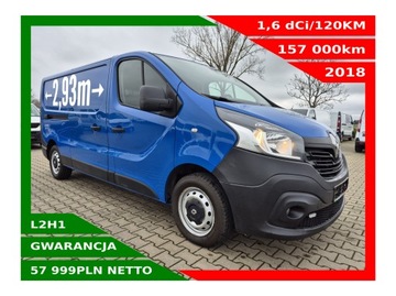 RENAULT TRAFIC LONG 1,6dCI/120KM DUŻA NAVI KLIMA TEMPOMAT CZUJNIKI HAK