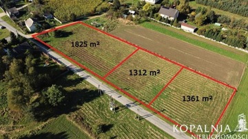 Działka, Kłomnice (gm.), 1825 m²