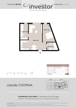Mieszkanie, Niemodlin (gm.), 63 m²