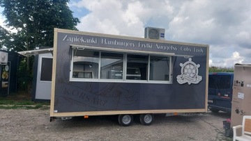 Przyczepa gastronomiczna 5,2 m 520 cm Food Truck POD KLUCZ