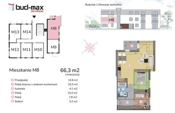 Mieszkanie, Tarnów, Mościce, 66 m²