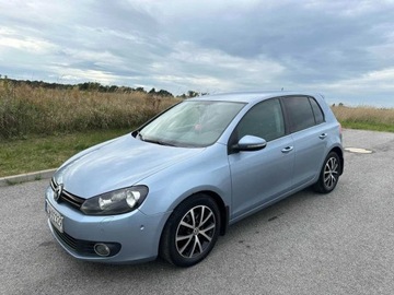 Volkswagen Golf VI 2.0 TDI błękitny, 6 biegów, bogate wyposażenie