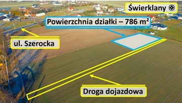 Działka, Świerklany, 786 m²