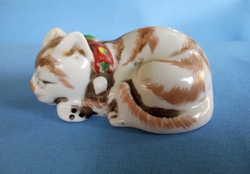 stary kot porcelanowy japoński Kutani