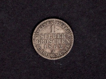 1 srebrny grosz 1862 Prusy