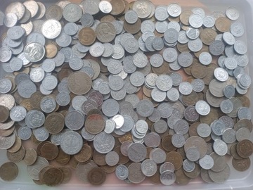 Monety PRL 1,3 kg rzadsze roczniki i egzemplarze