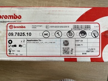 2x Tarcze hamulcowe Brembo 09.7825.10