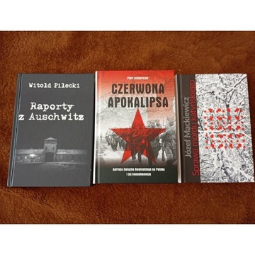 Raporty z Auschwitz Pilecki + 2 książki zestaw 