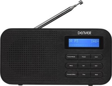 Radio przenośne Denver DAB-42, DAB+, FM, czarny