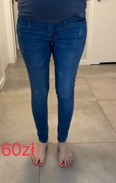 Wygodne spodnie ciążowe 6 szt/jeansy/rozmiar 36-38