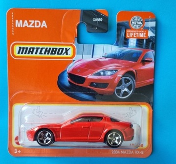 MATCHBOX Mazda RX-8 nowość czerwona