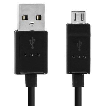 Czarny kabel do ładownia LG USB - do micro USB