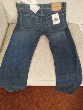 spodnie jeans Calvin Klein 32/30 slim fit z USA