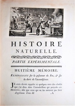 Starodruk Buffon 1775 Historia Naturalna Tom 26