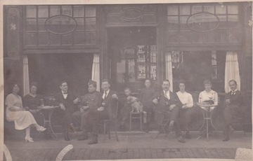 Restauracja - stara fotografia z pocz. XX w.