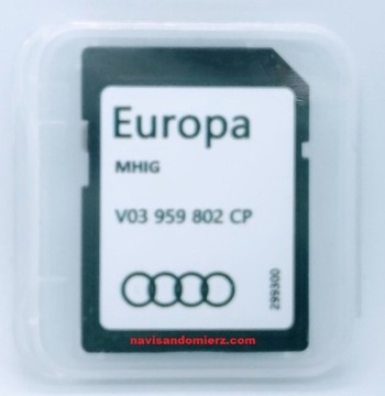 Karta SD AUDI A3 MIB1 MHIG z mapą Europy 2024