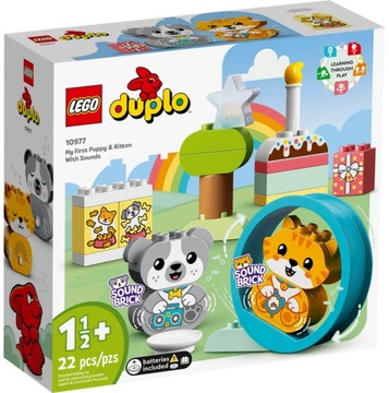 LEGO 10977 Duplo Mój pierwszy szczeniak i kotek