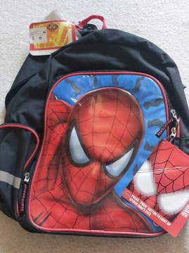 Plecak szkolny chłopięcy SpiderMan ze  świecącymi oczami