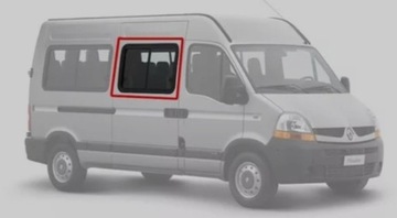 SZYBA SUWANA BOCZNA RENAULT MASTER OPEL 8200129203