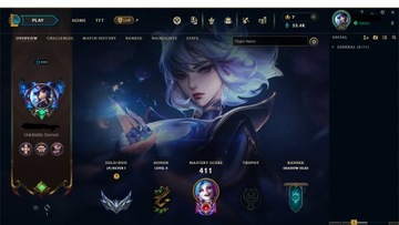 League of Legends konto EUW 430 skinów Plat 4 w poprzednim sezonie