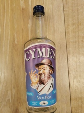 Stara butelka  wódka Vodka Cymes PRL