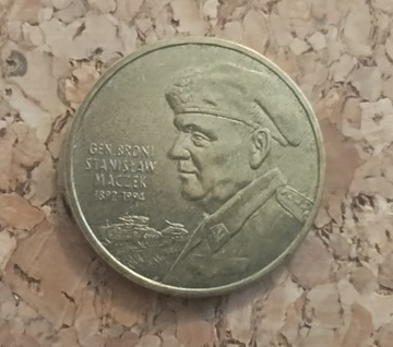 Moneta 2 zł generał Stanisław Maczek 2003 rok