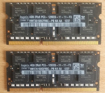 RAM HYNIX 4GB 2Rx8 PC3 - 12800S -11-11-F3