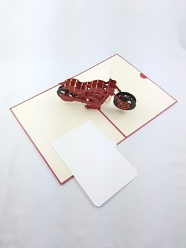 Kartka 3D POPUP motocykl