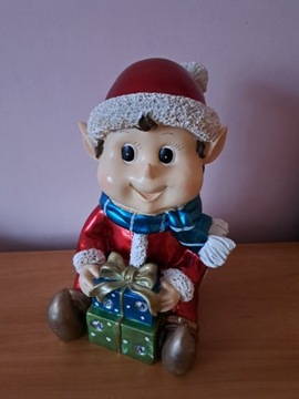 Duży skrzat elf świecący 33cm