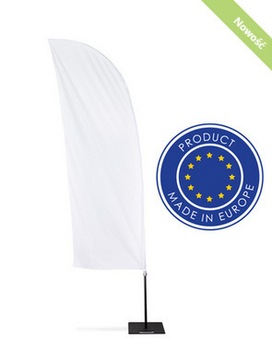 Żagiel reklamowy, flaga reklamowa ze stojakiem