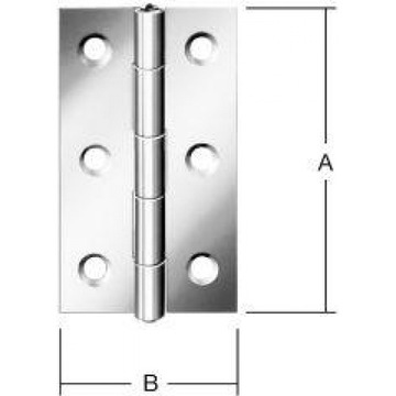 ZAWIAS 50x31x1.0mm - Symetryczny, nierdzewny