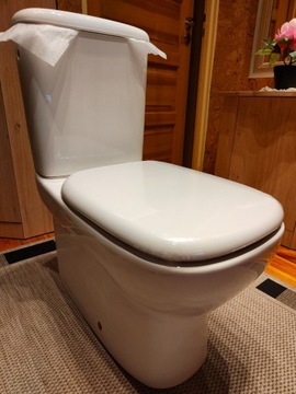 WC kompakt Koło Style bezkołnierzowy, deska sedeso