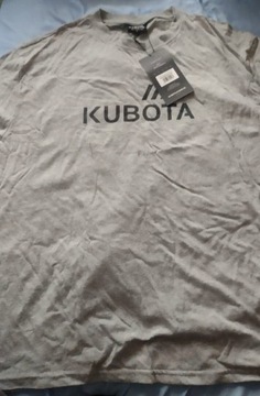 Koszulka t-shirt męska XL Kubota nowa szary idealny prezent na dzień ojca 