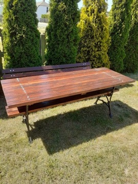 stół + ławka ogrodowa