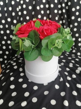 Flower box dzień babci walentynki róże