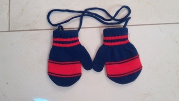 rękawiczki jesienne dla noworodka-chłopca